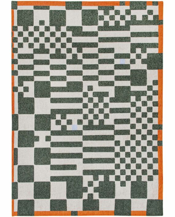 Louis De Poortere tapis Craft Chess 9339 Deep Green