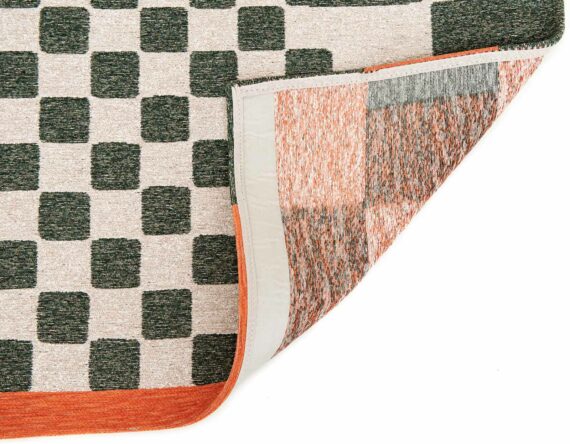 Louis De Poortere tapis Craft Chess 9339 Deep Green back