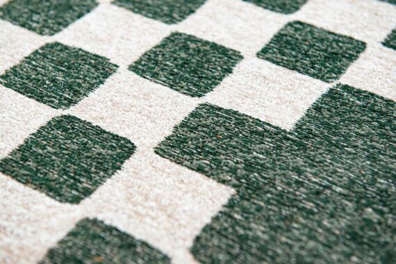 Louis De Poortere tapis Craft Chess 9339 Deep Green zoom 1