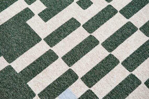Louis De Poortere tapis Craft Chess 9339 Deep Green zoom 2