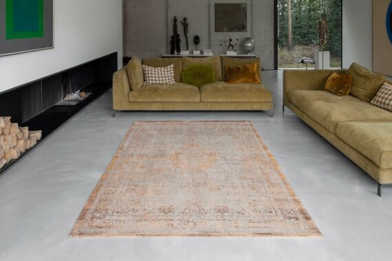 Louis De Poortere tapis LX 9067 Fading World Medallion Salmon interior 1