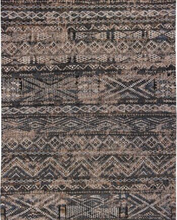 Louis De Poortere tapis LX 9113 Antiquarian Kilim Black Rabat