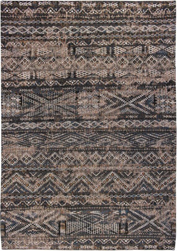 Louis De Poortere tapis LX 9113 Antiquarian Kilim Black Rabat