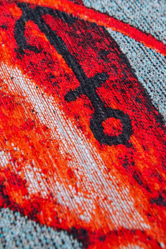 Louis De Poortere tapis Pop 9389 Steam Red zoom 1