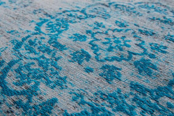 tapis Louis De Poortere LX8255 Fading World Medaillon Grey Turquoise zoom