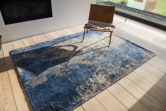 tapis Louis De Poortere LX8629 Mad Men Cracks Abyss Blue interior 2