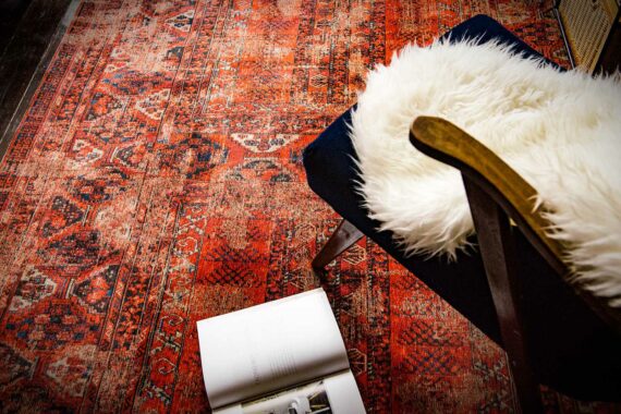 tapis Louis De Poortere LX8719 Antiquarian Antique Hadschlu 782 Red interior