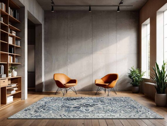 Louis De Poortere tapis Antiquarian Tabriz 9646 Atlantide Ambiance
